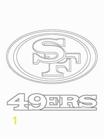 San Francisco 49ers Logo coloring page from NFL category Select from printable crafts of cartoons nature animals Bible and many more