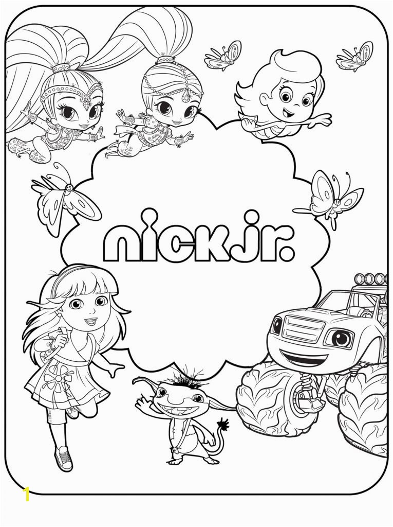 Nick Jr Coloring Pages Shimmer And Shine 