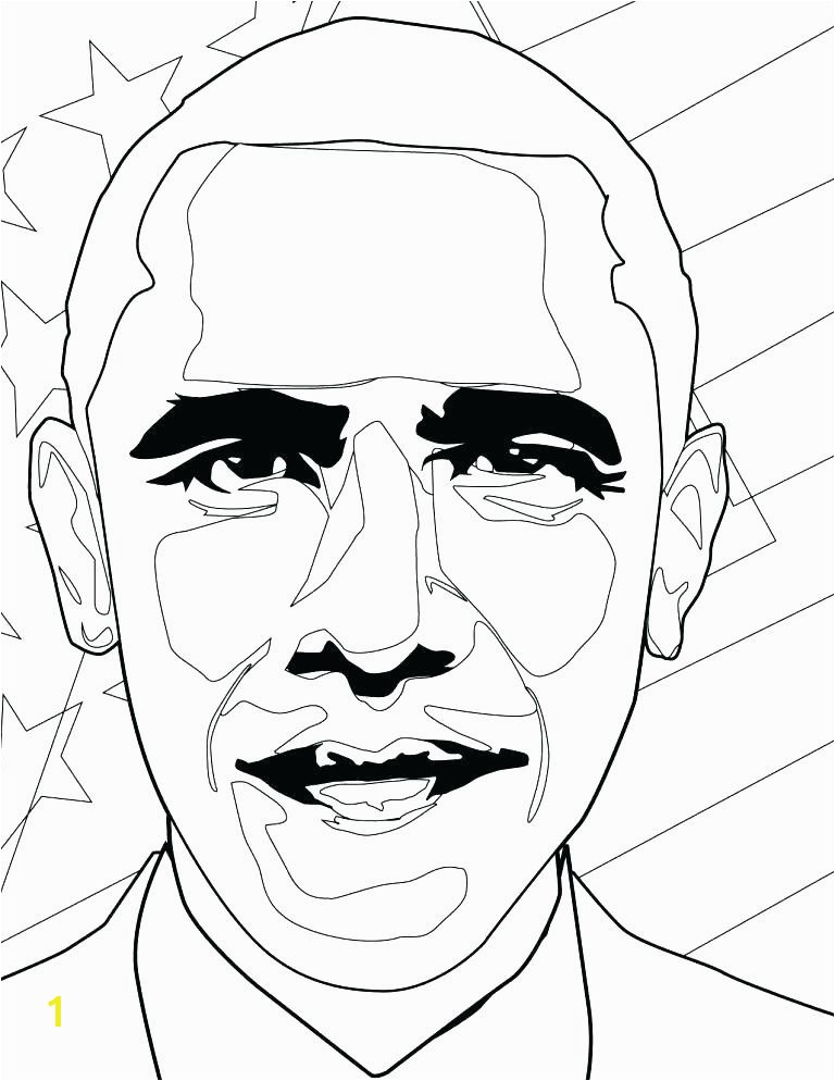 Barack Obama Family Coloring Pages Sheet Printable U S President Page Download Free She