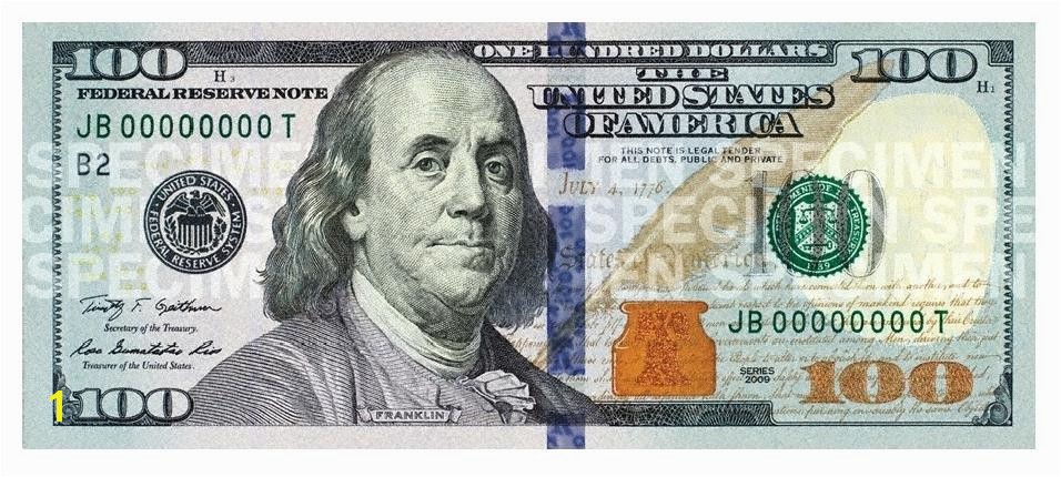 100 Dollar Bill Coloring Page New Hundred Dollar Bill For United