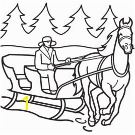 Horse Drawn Sleigh Coloring Page Coloring Pages Now