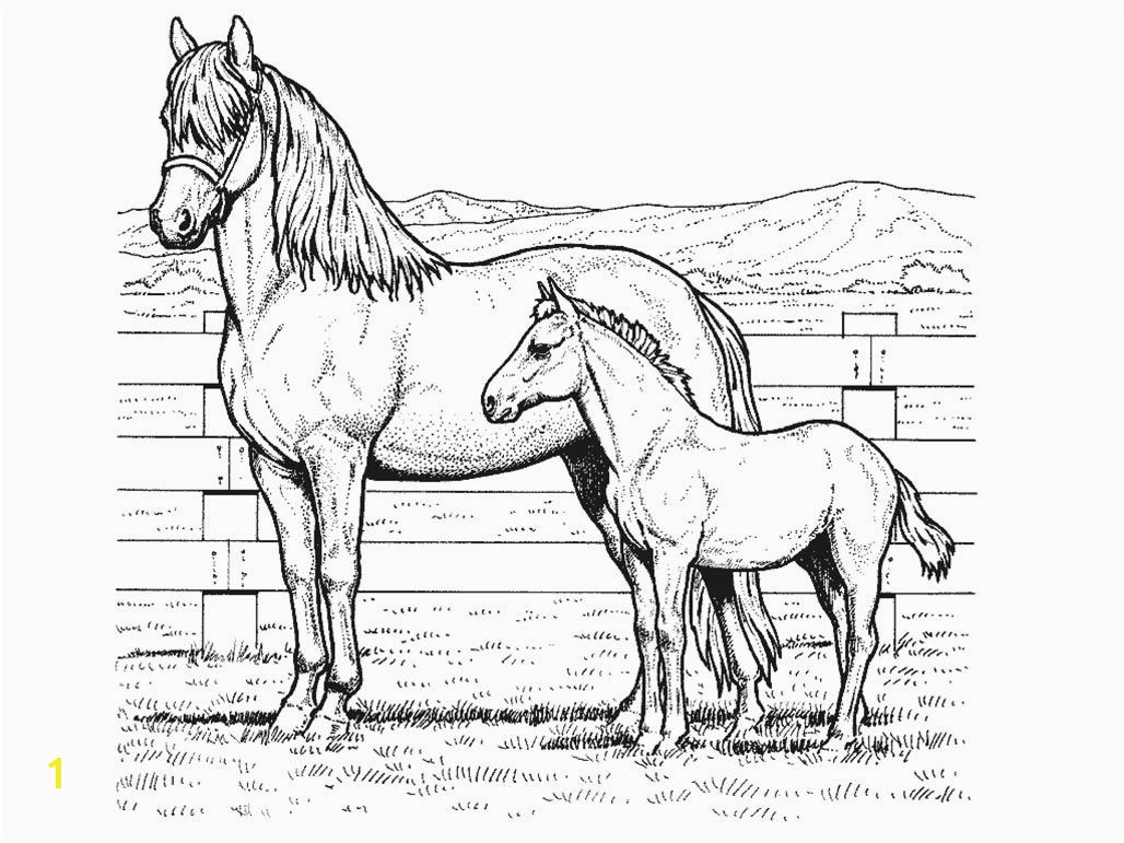 One Horse Open Sleigh Coloring Page Printable Realistic Horse with Girls On