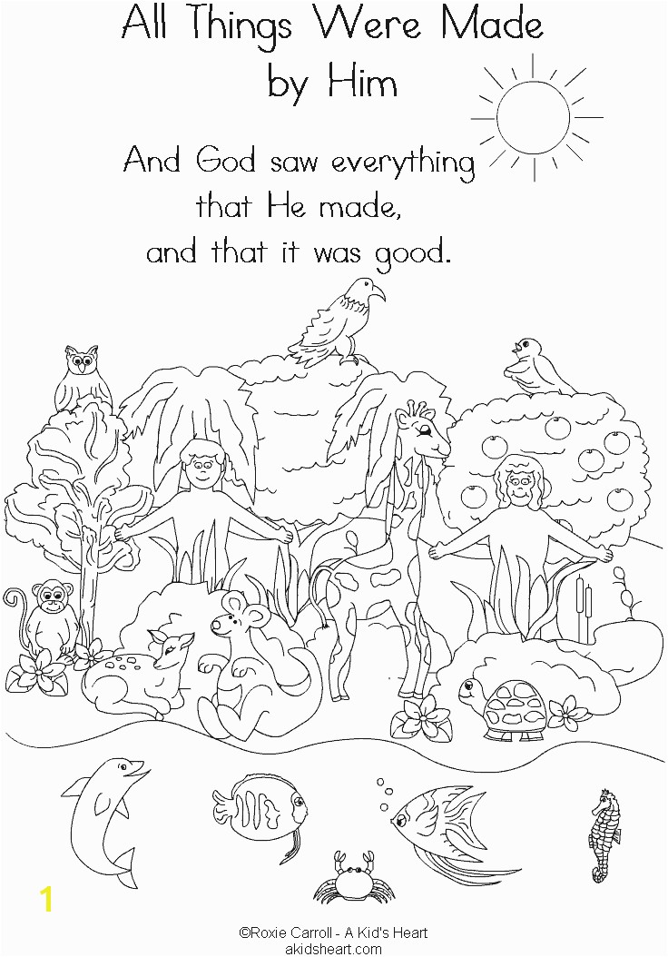 Open Bible Coloring Page Coloring Pages for Creation Free Printable Creation Coloring Pages
