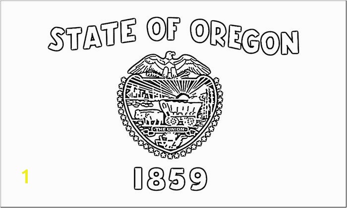 oregon flag colouring pages