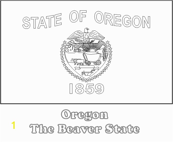 Oregon State Flag Printable