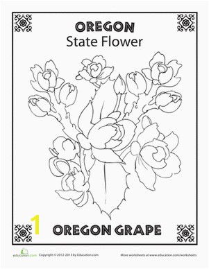 Oregon State Flag Coloring Page oregon State Flower Design Pinterest