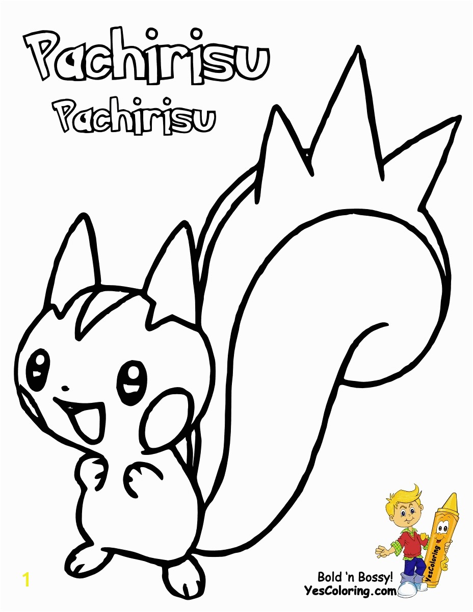 Awesome pokemon coloring pages pachirisu 10