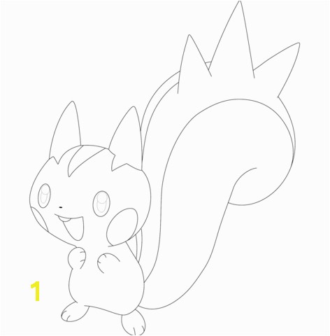 Pachirisu coloring page