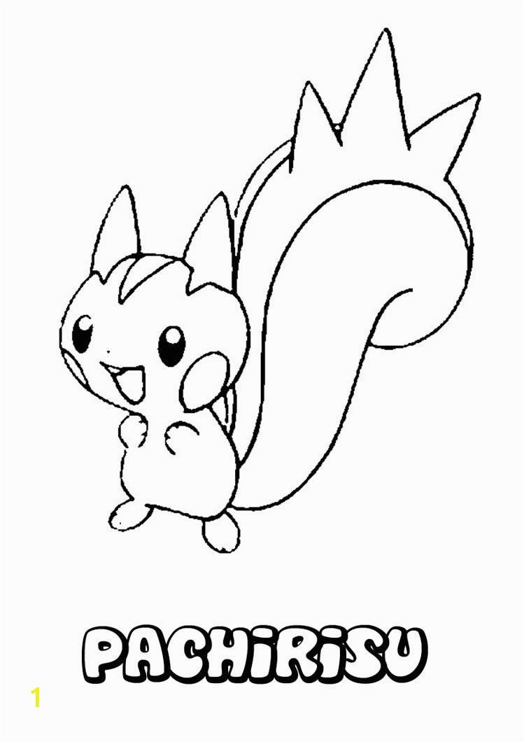 Pachirisu coloring page