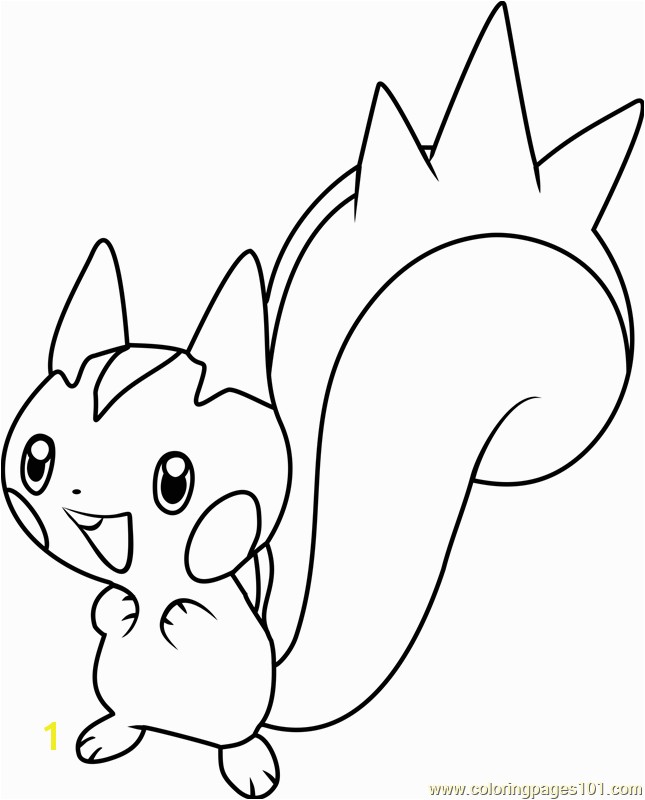 Pachirisu Coloring Pages Pachirisu Pokemon Coloring Page Free Pokémon Coloring Pages