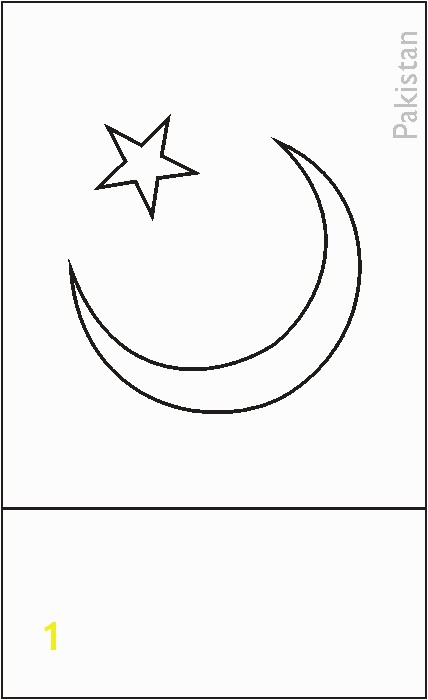 Pakistan Flag Coloring Page Pakistani Flag Coloring Page Middle East for Kids