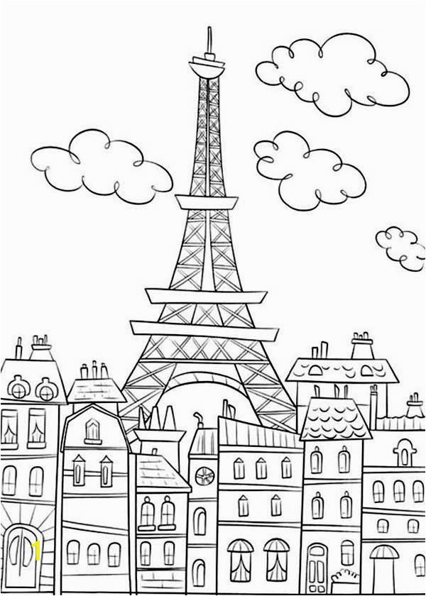 Eiffel Tower Coloring Pages and Book
