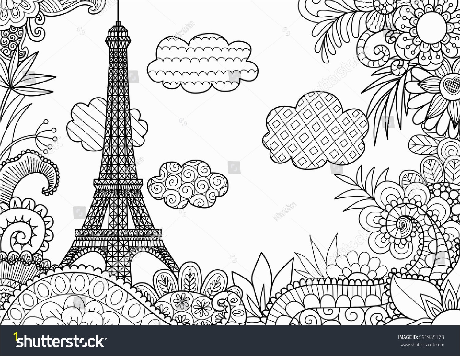 Paris Coloring Pages Bookmontenegro Me And