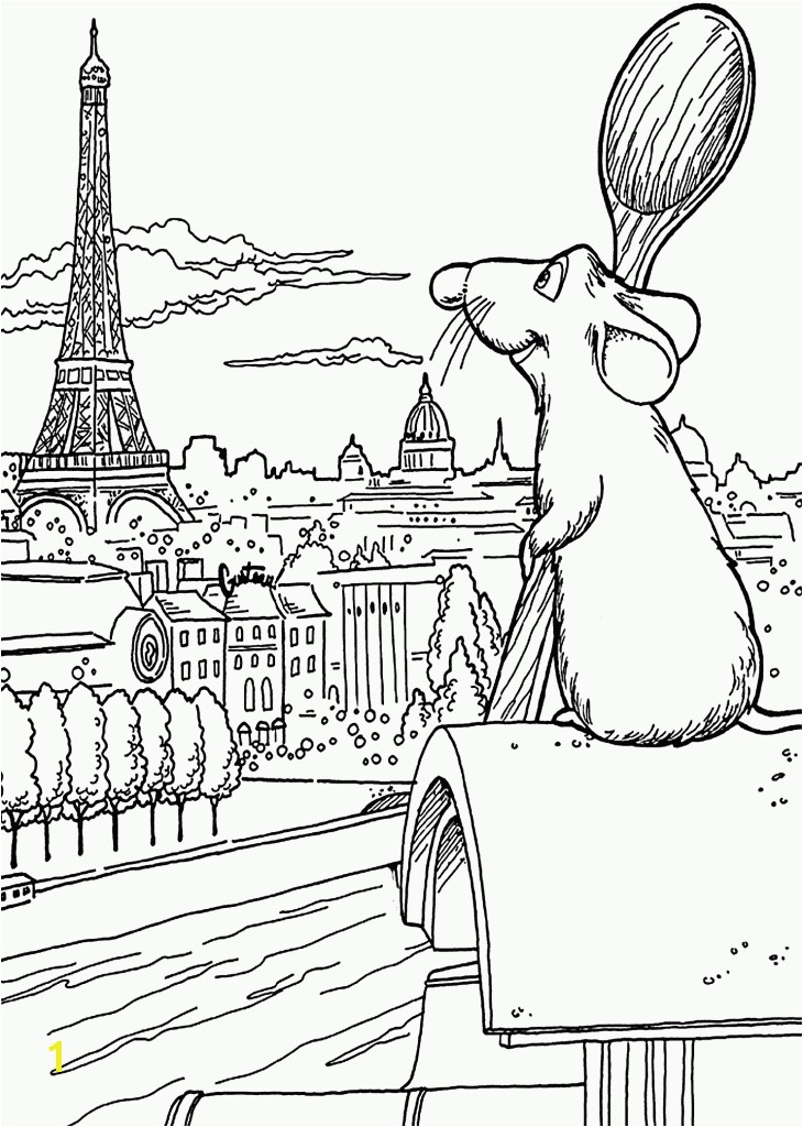 Obsession Paris Coloring Pages For Kids Ratatouille And Printable