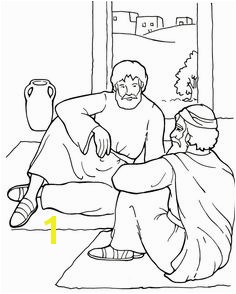 Paul and Ananias Coloring Page