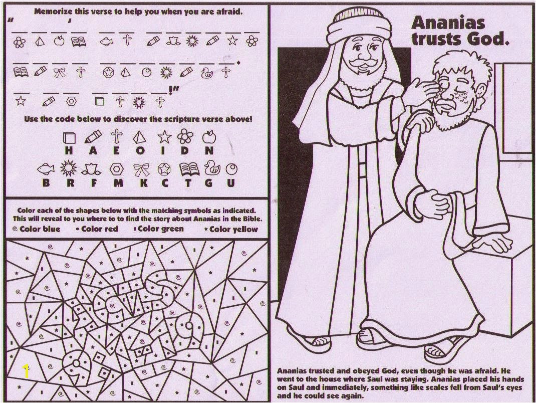 Paul and Ananias Coloring Page Fresh Petersham Bible Book & Tract Depot October 2014 Stock