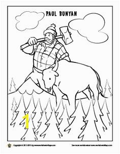 Paul Bunyan and his giant blue ox Babe