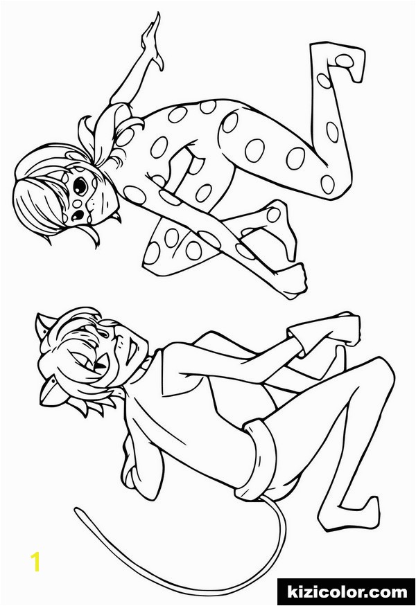 285 Miraculum Ladybird Black Cat Coloring Page Coloring Pages