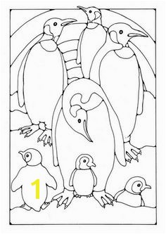 Coloring page Penguin