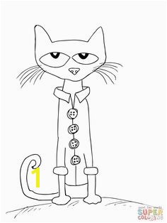 Pete the Cat and His Four Groovy Buttons coloring page from Pete the Cat category Select from printable crafts of cartoons nature animals