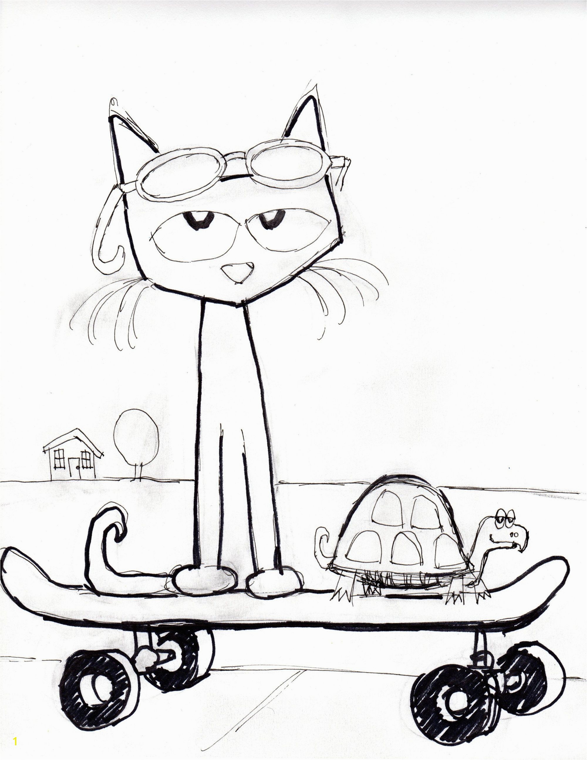 Pete the Cat Coloring Pages Pete the Cat and His Magic Sunglasses James Dean Kimberly Dean