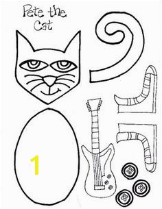 Have your students build this groovy little cat Simply accordion fold blue strips of paper for his arms and legs Pete the Cat es with his groovy
