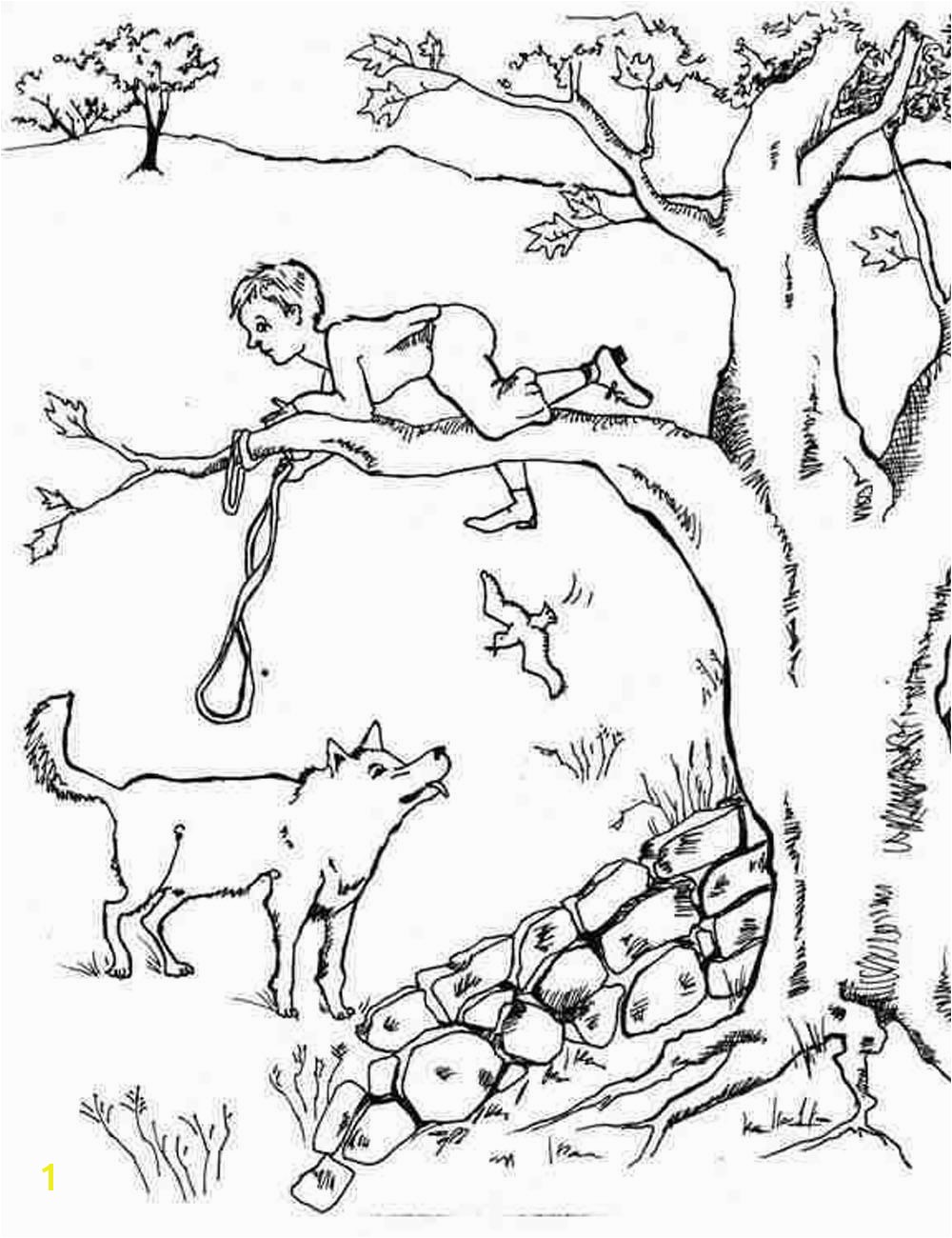 Peter and the Wolf Coloring Page Peter and the Wolf Coloring Pages