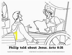 Best Free Coloring Pages Philip And The Ethiopian Page