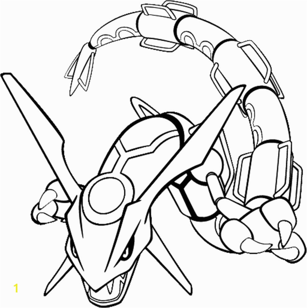 Pokemon Coloring Pages for kids Pokemon rayquaza colouring pages