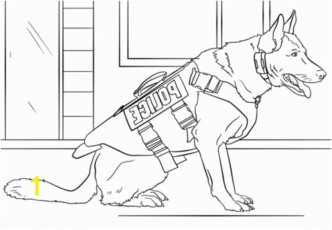 Special fer Free Dog Coloring Pages STVX Police Coloring Pages K 9 Police Dog Coloring Page Free Printable