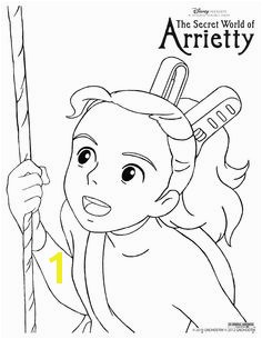 Arrietty colouring page