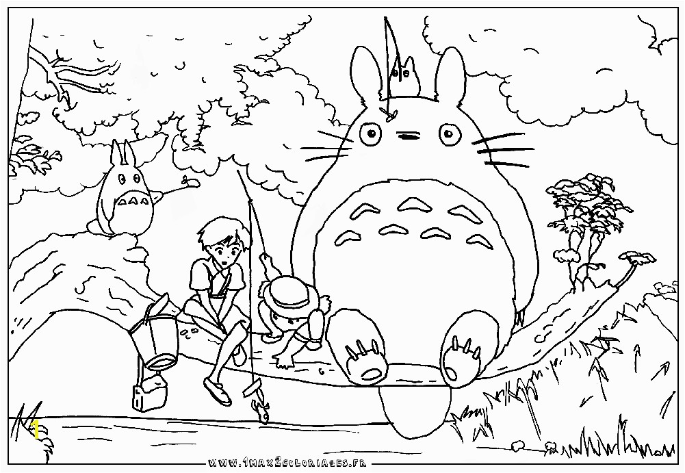 Totoro coloring pages to and print for free