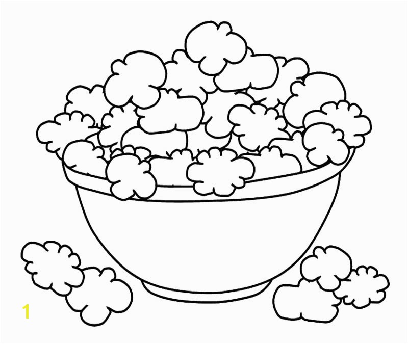 Popcorn coloring pages