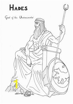 Hades coloring page Greek God mythology Unit study by LilaTelrunya
