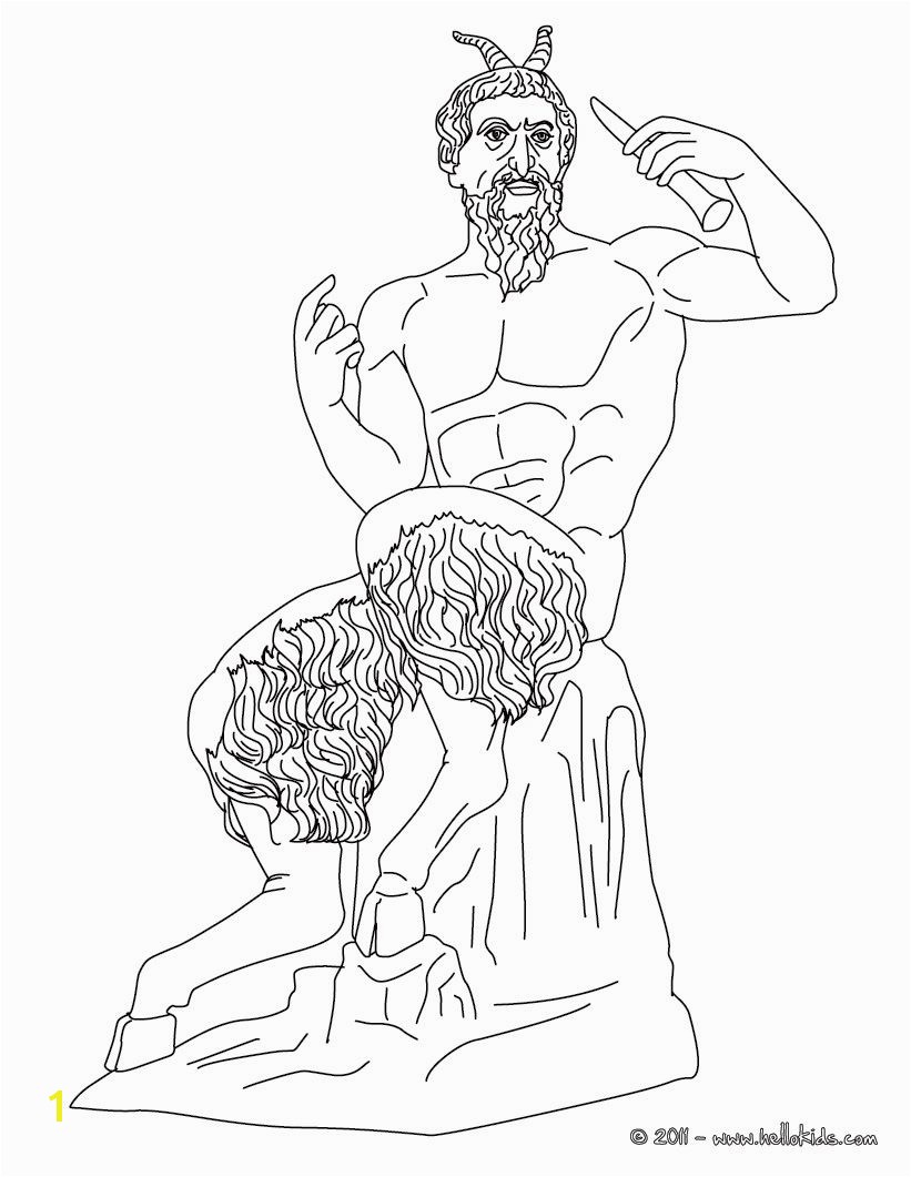 Poseidon Greek God Coloring Pages Greek Gods Coloring Pages Pan Greek God Of the Wild