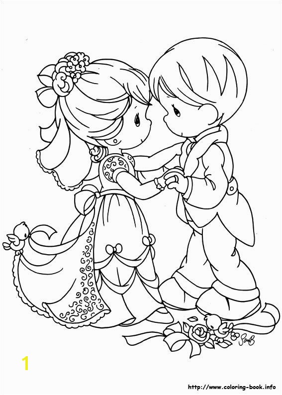 Precious Moments coloring picture