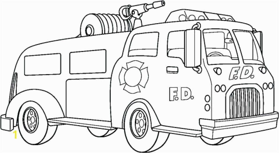 Fire Truck Coloring Pages Free