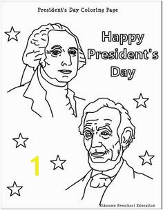 Free Presidents Day coloring pages printable worksheets craft