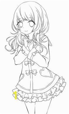 Pretty Anime Girl Coloring Pages Anime Girl Coloring Nice Stunning Coloring Pages Cute Images 40