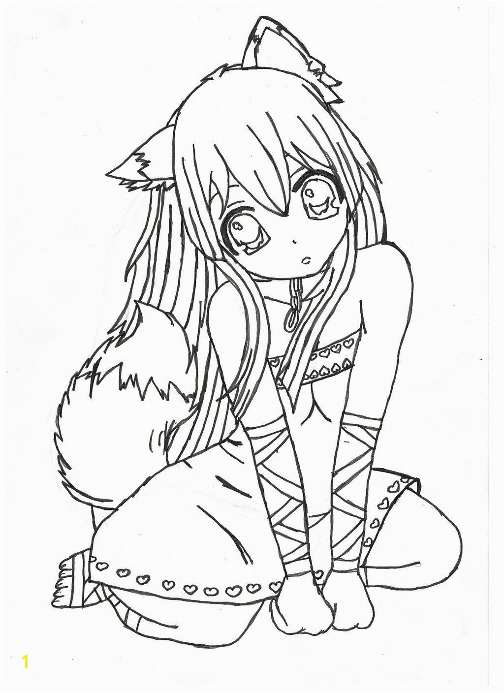 nice brilliant Anime Girl Coloring Pages Free Coloring Pages Free