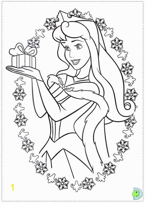 Free Christmas Disney Princess Coloring Pages