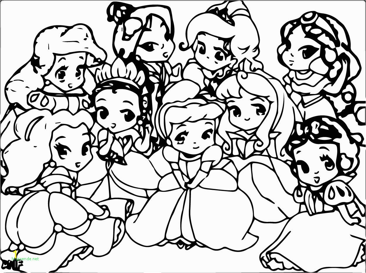 Coloring Disney Princesses Tiana and Rapunzel Fresh Baby Princesses Coloring Pages Free Coloring Library