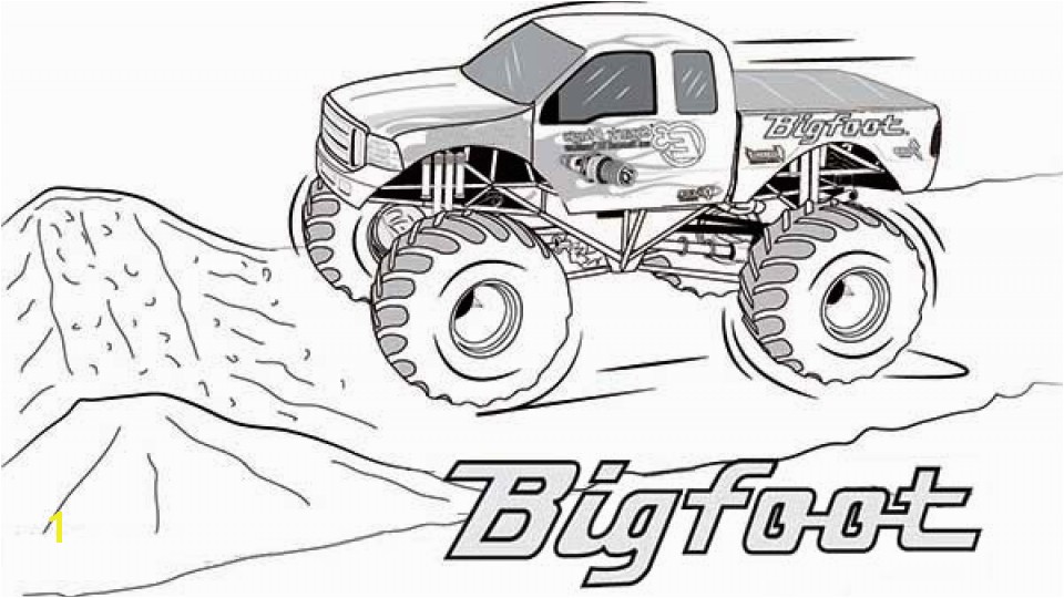 Printable Coloring Pages Monster Truck 20 Free Printable Monster Truck Coloring Pages Everfreecoloring