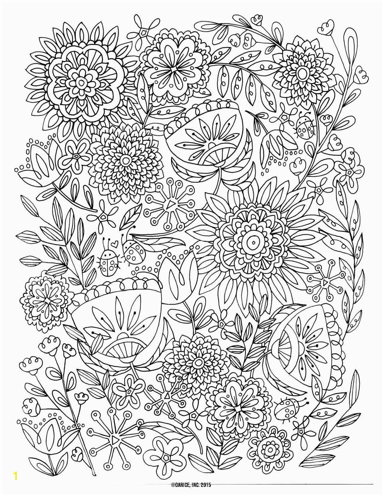 Cool Coloring Page for Adult Od Kids Simple Floral Heart with Ribbon