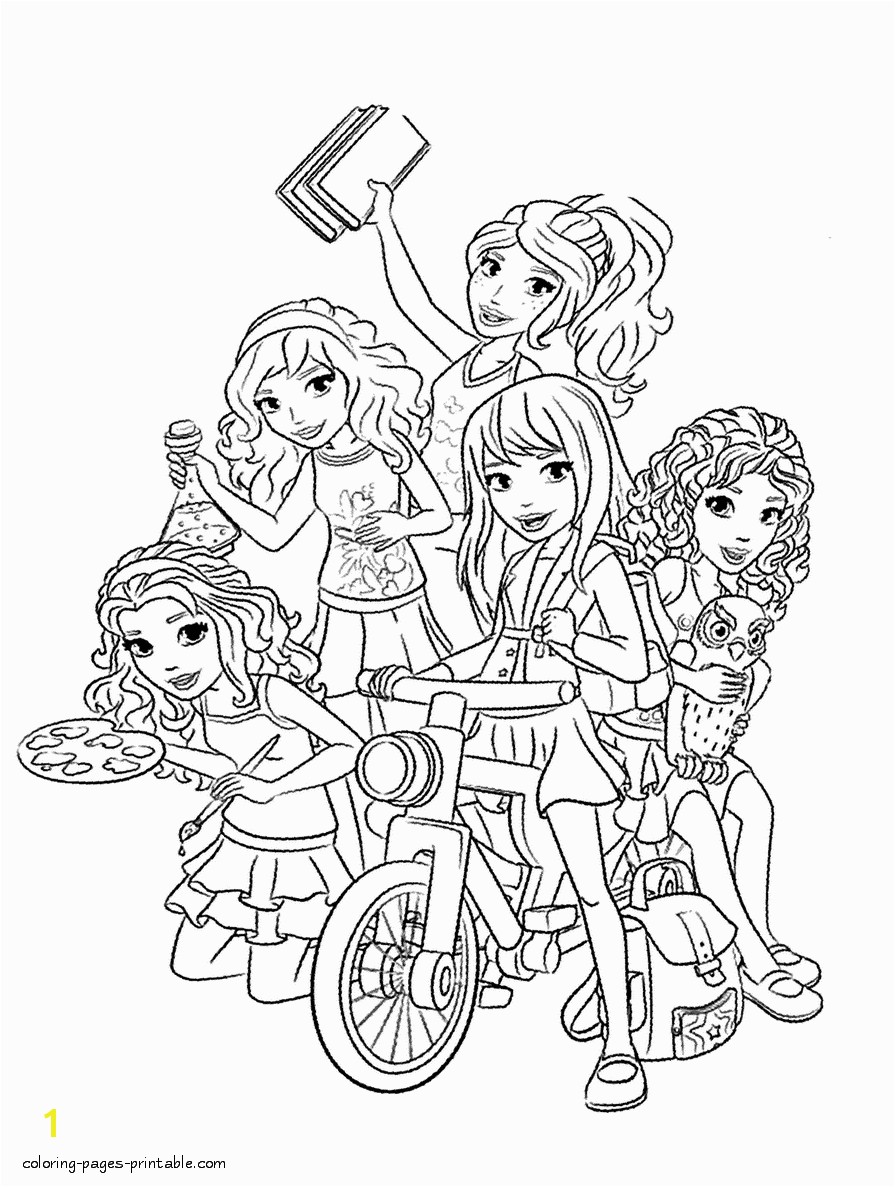 GetColoringPages Coloring pages LEGO Friends