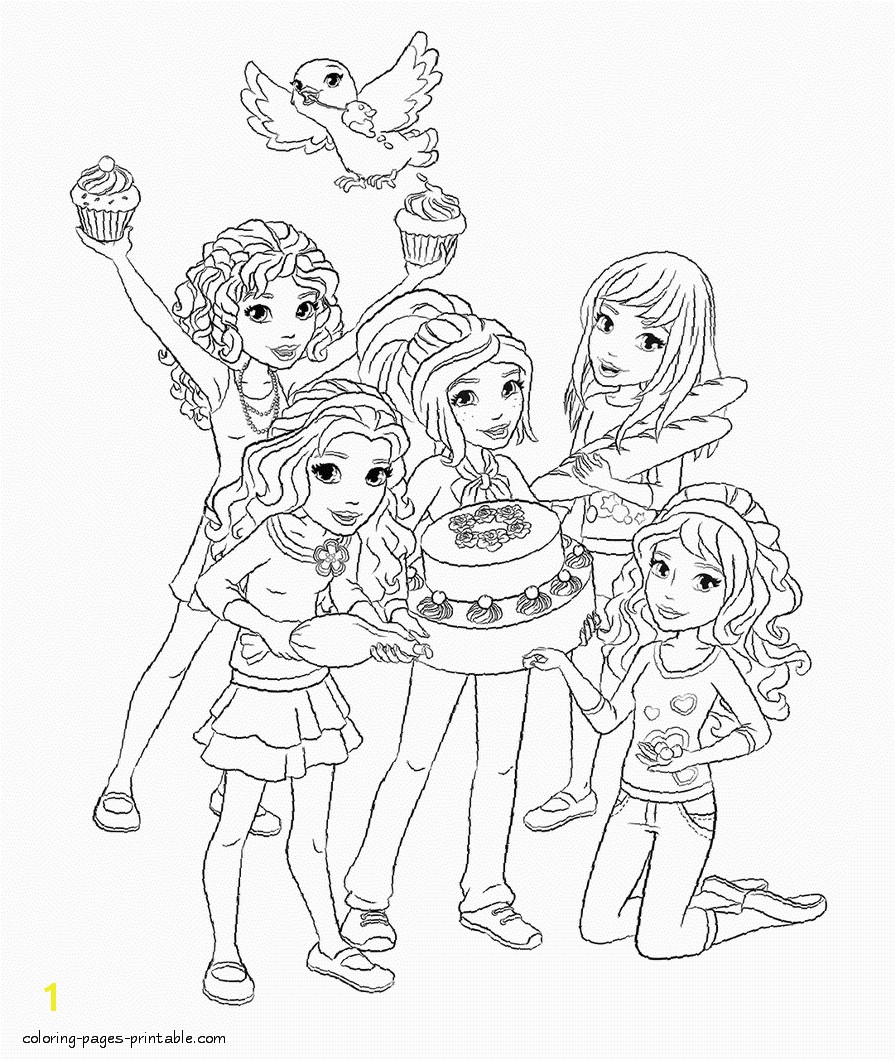 Coloring pages LEGO Friends