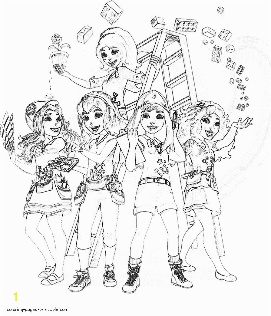 Lego Friends Coloring Pages 3 