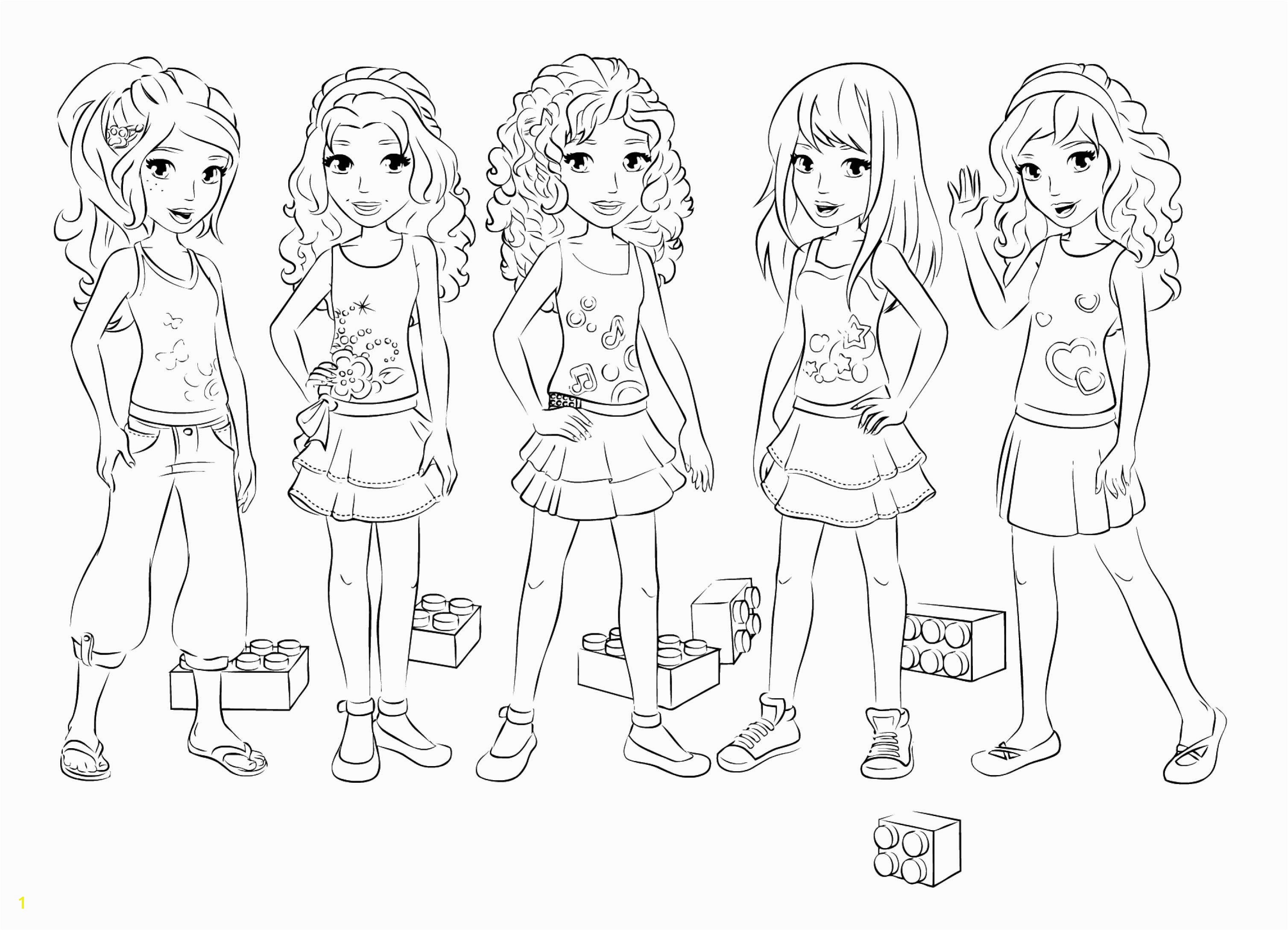 Coloring Page Printable Kleurplaat Colouring Page LEGO Friends