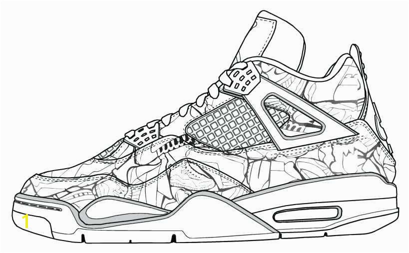 Air Jordan Coloring Pages Inspirational Lebron Shoes Drawing at Getdrawings