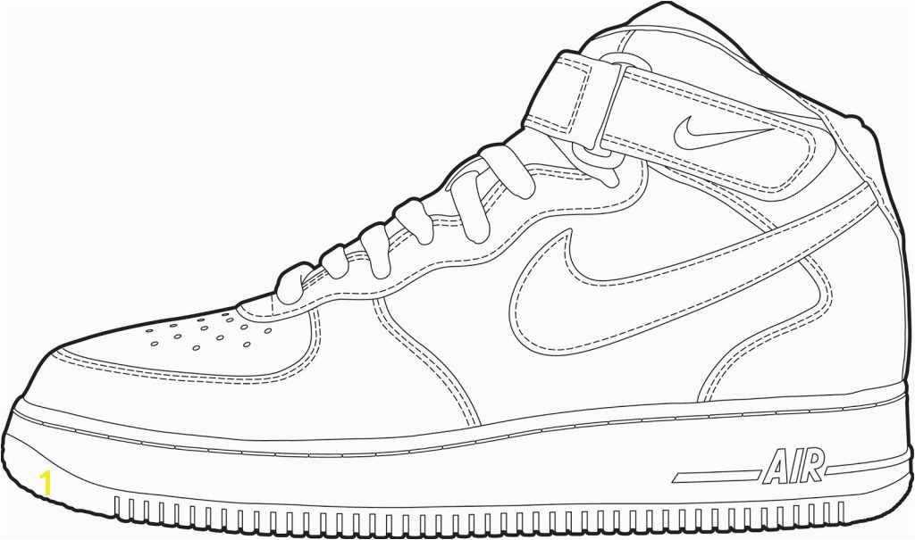 Printable Tennis Shoe Coloring Pages Nike Shoes Coloring Pages
